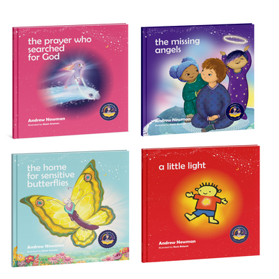 4-book bundle: The Prayer who Searched for God + The Missing Angels + The Home for Sensitive Butterflies + A Little Light