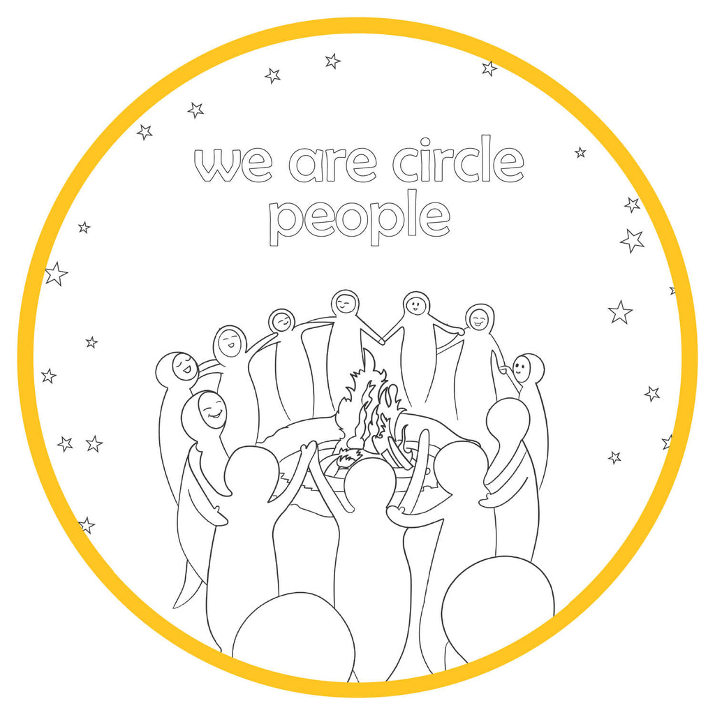 Printable Coloring Pages - We Are Circle People