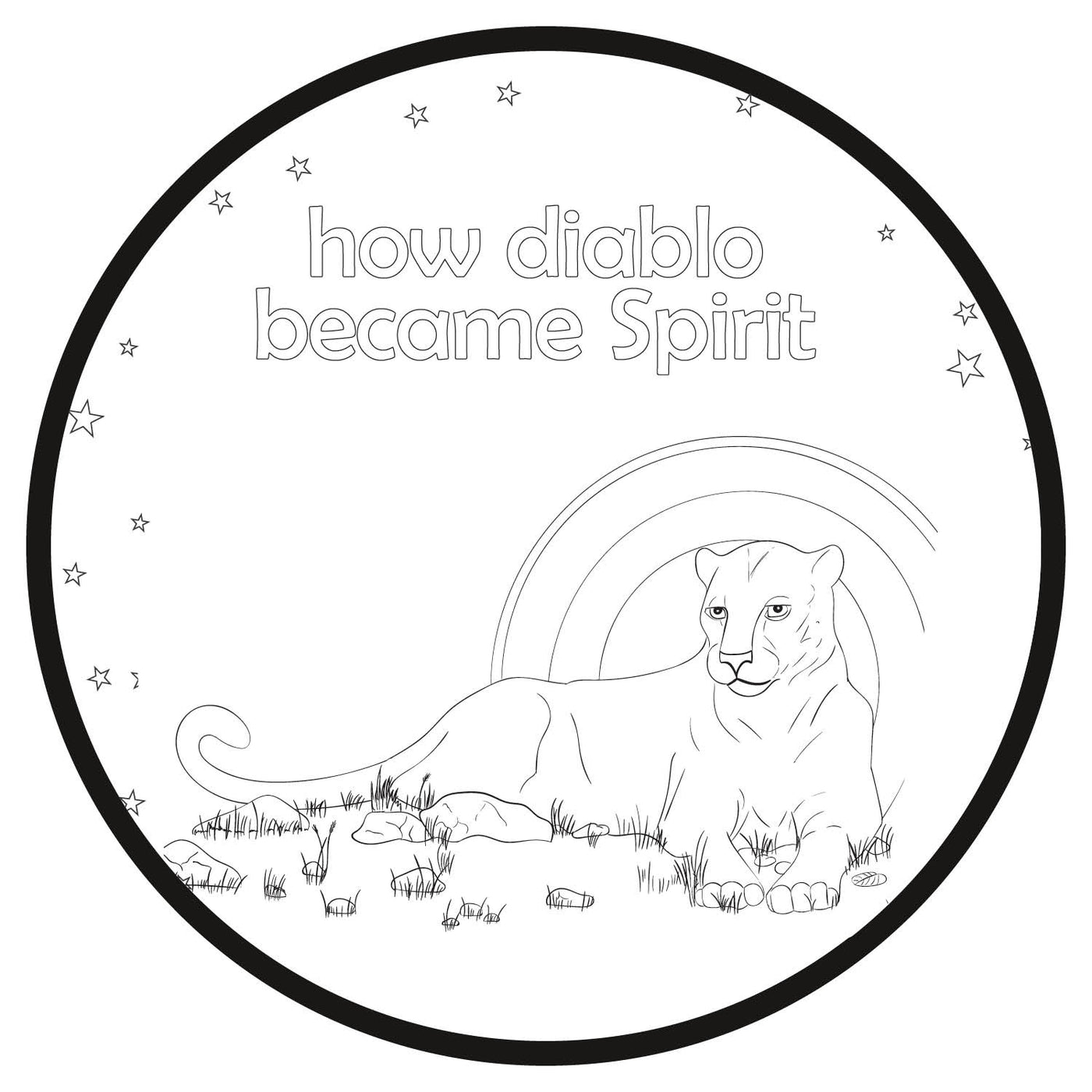 Printable Coloring Pages - How Diablo became Spirit