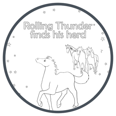 Printable Coloring Pages - Rolling Thunder Finds His Herd